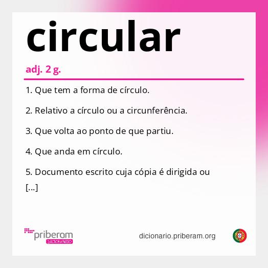 Significado de circular